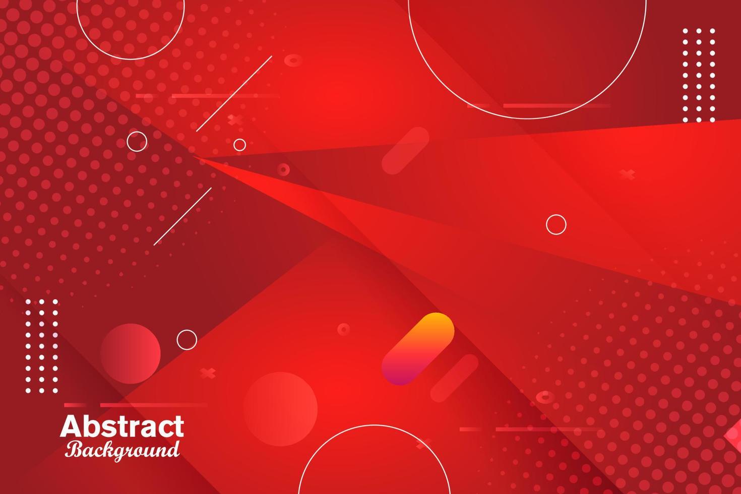 Red abstract background design wavy vector