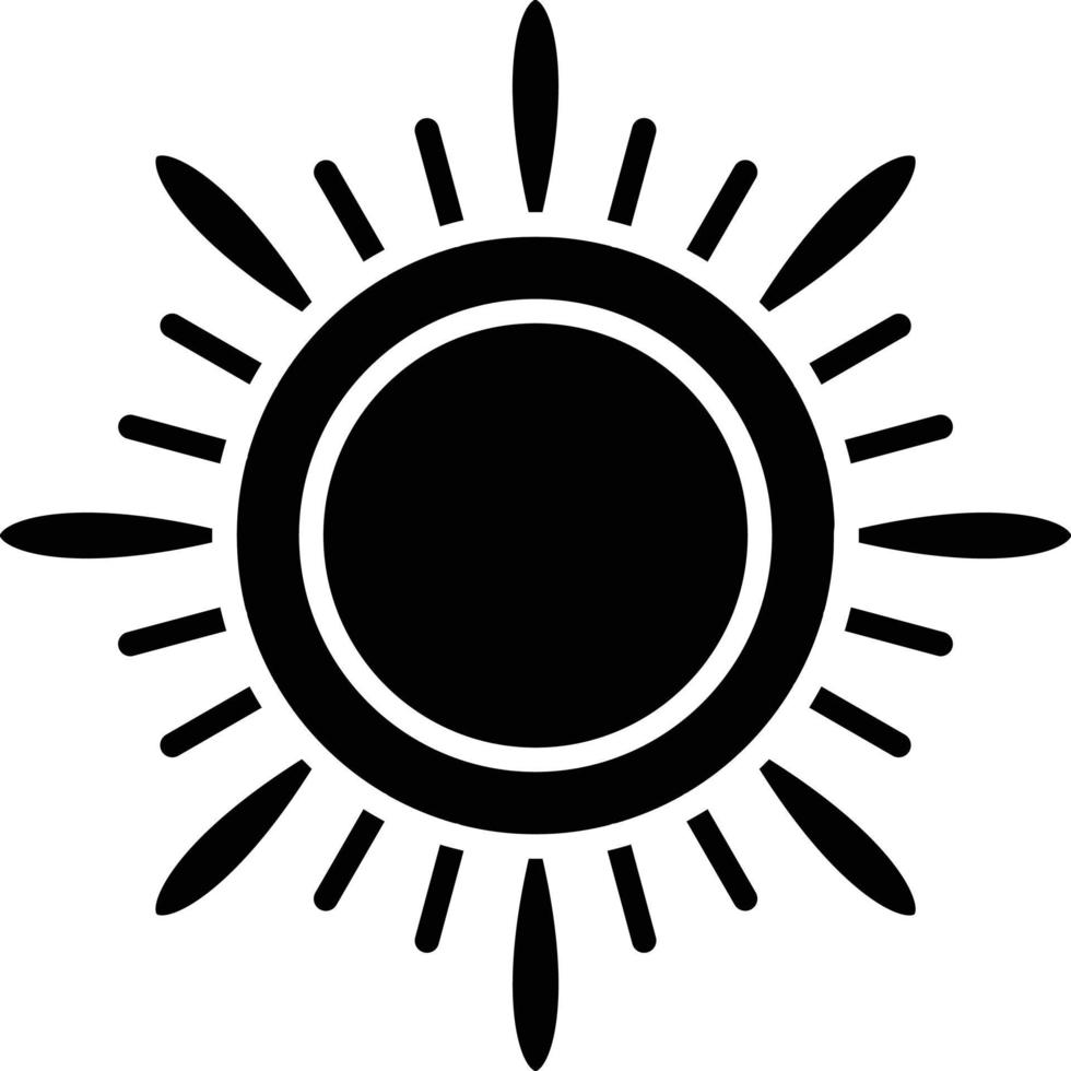 Vector Design Sun Icon Style