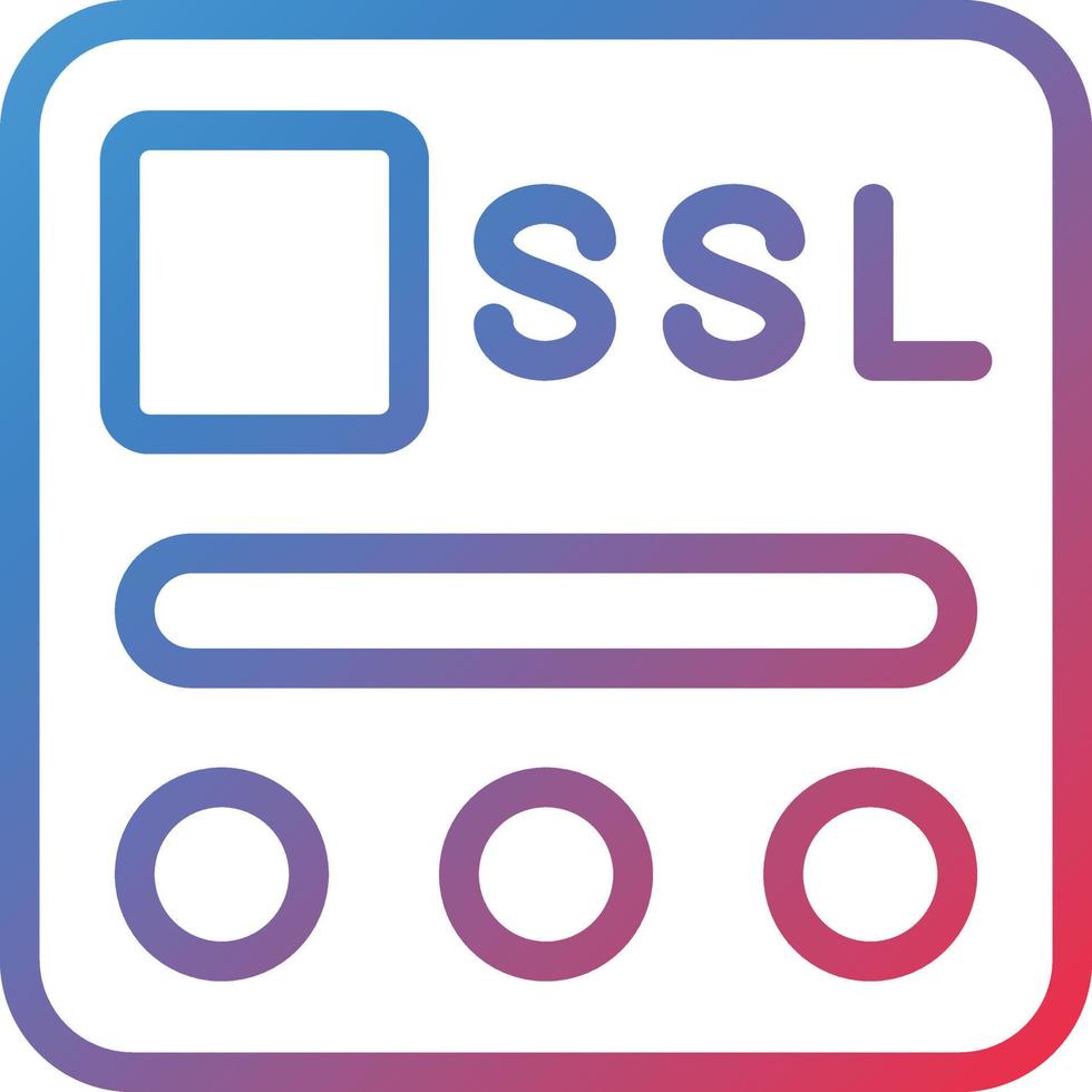 Vector Design SSL File Icon Style