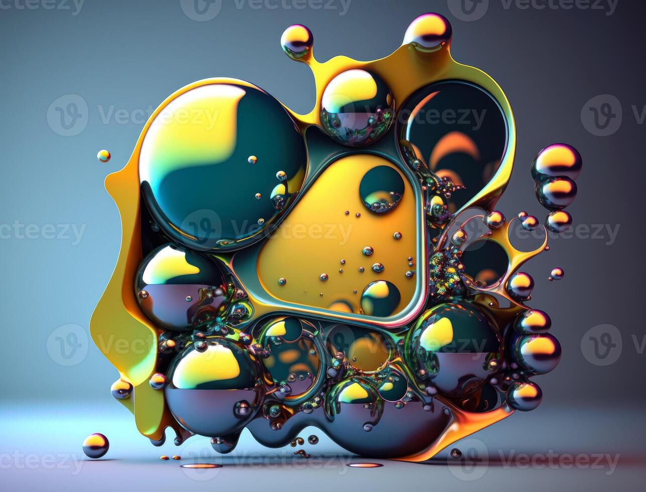 Abstract background with a colorful liquid shapes technology photo