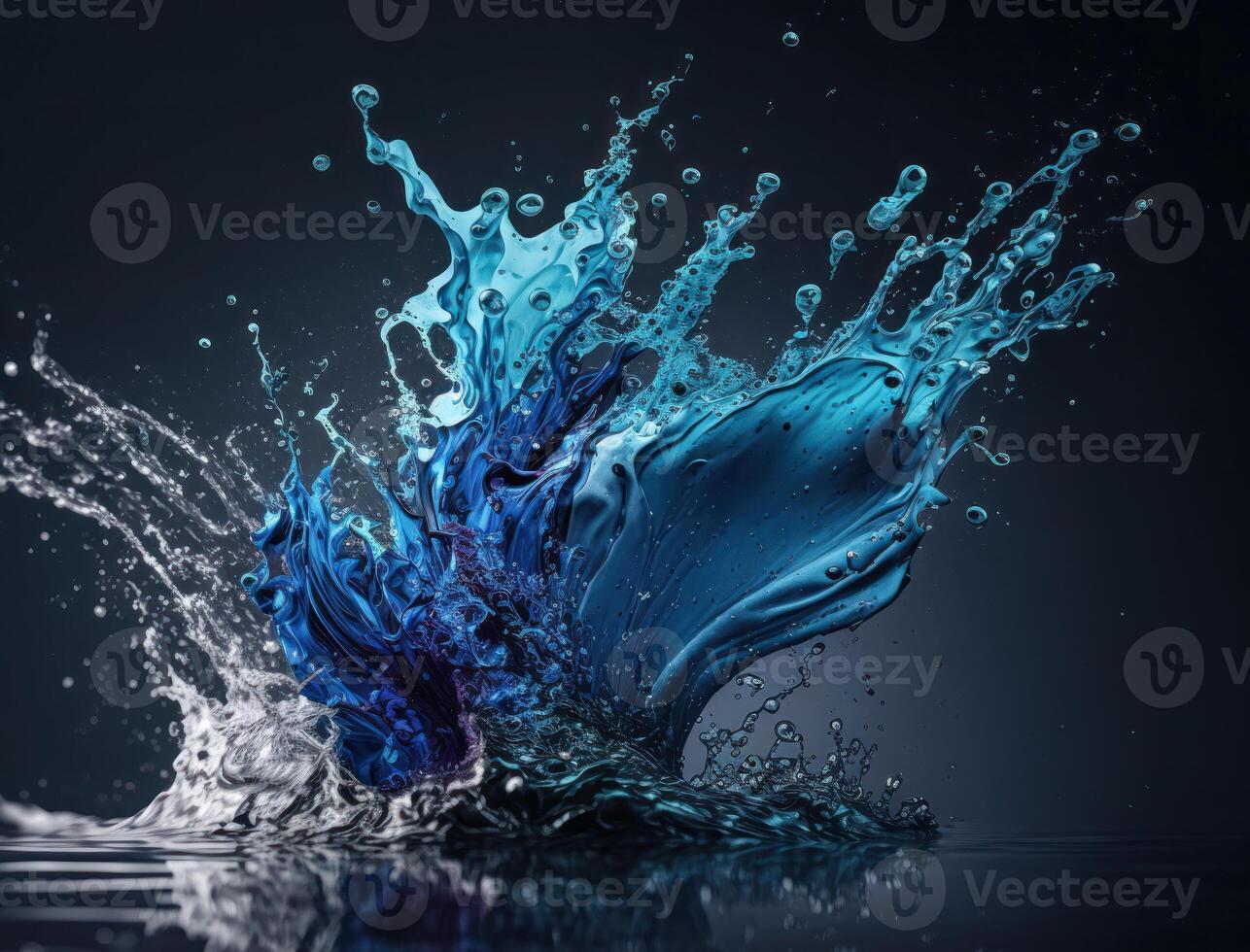 Fresh water splash background created with technology photo