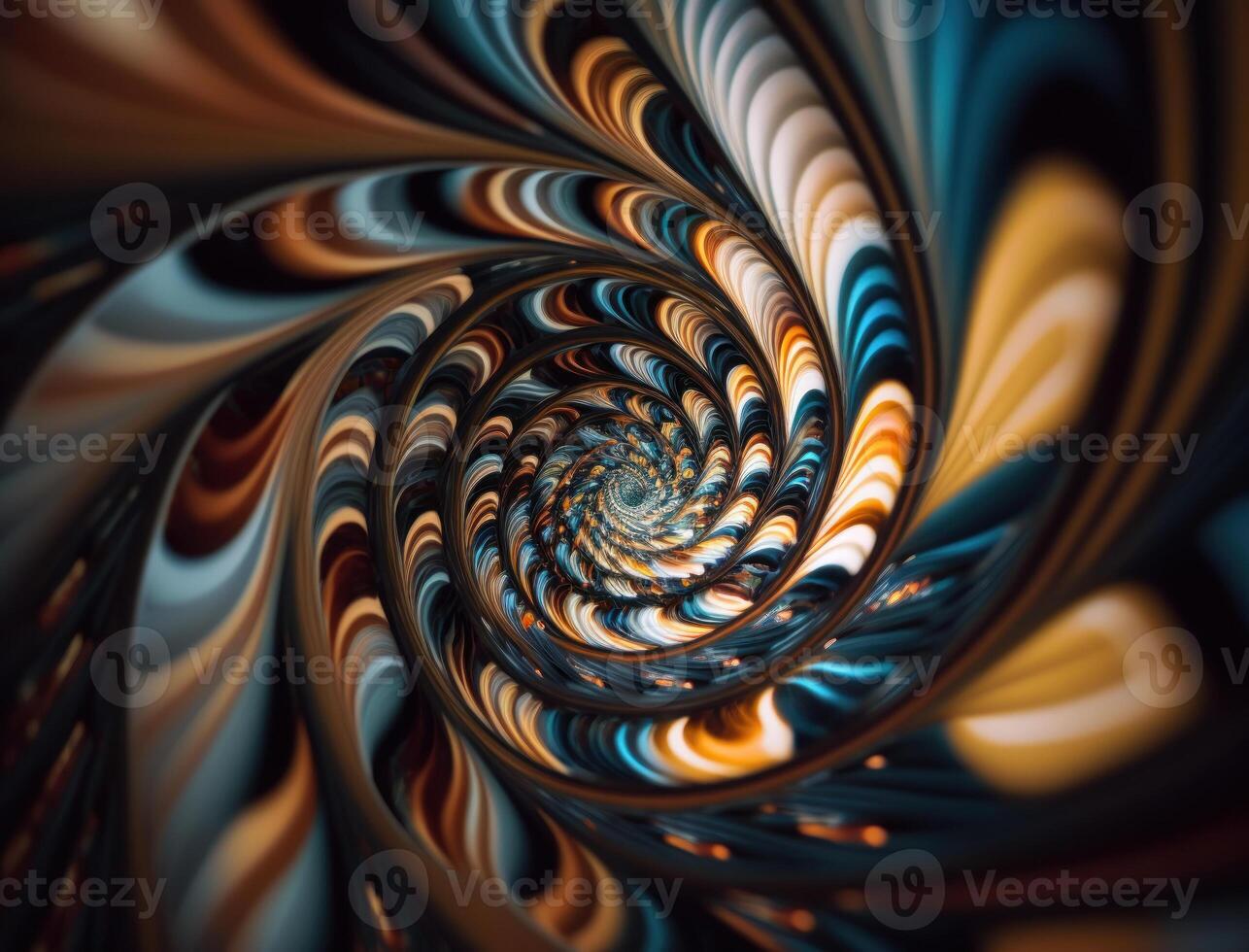 Colorful Swirling radial vortex background created with technology photo