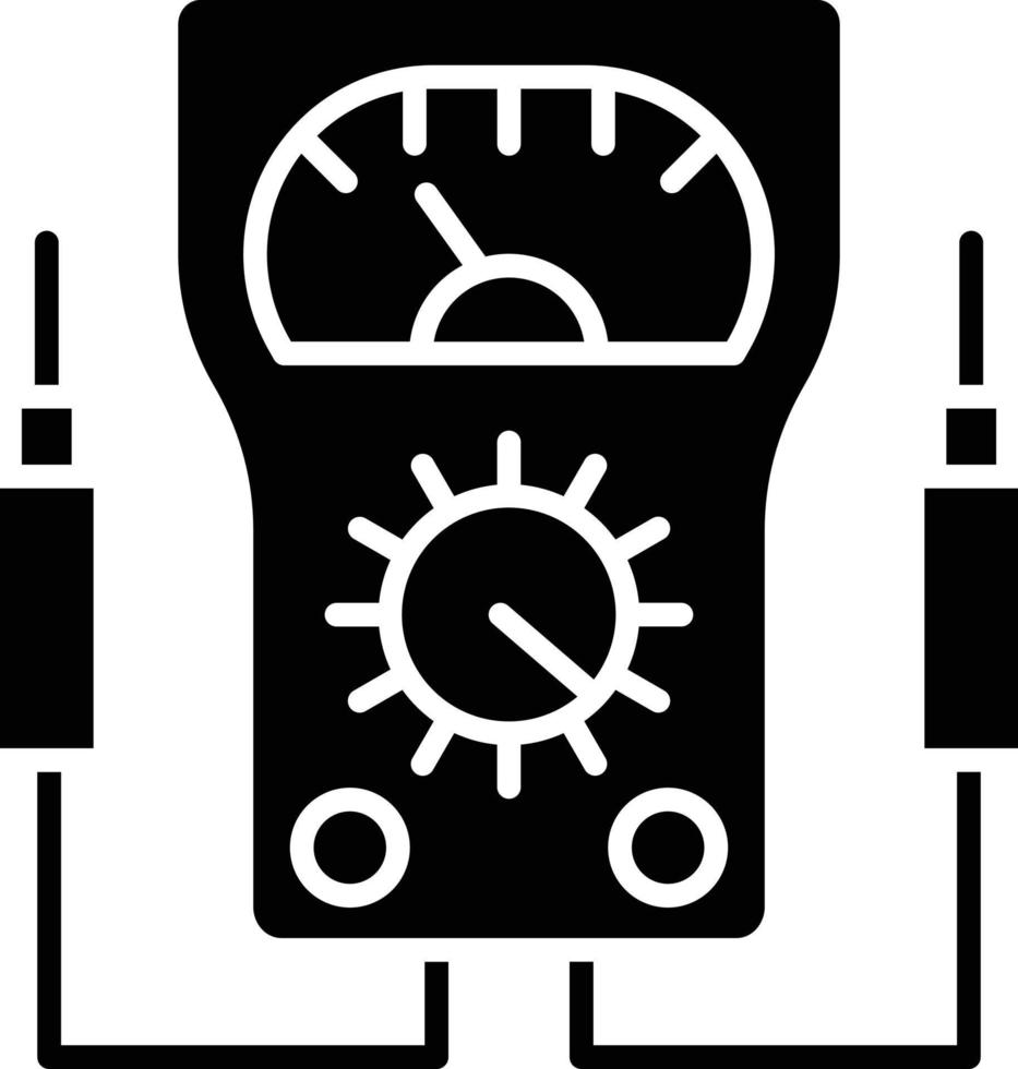 vector diseño voltímetro icono estilo