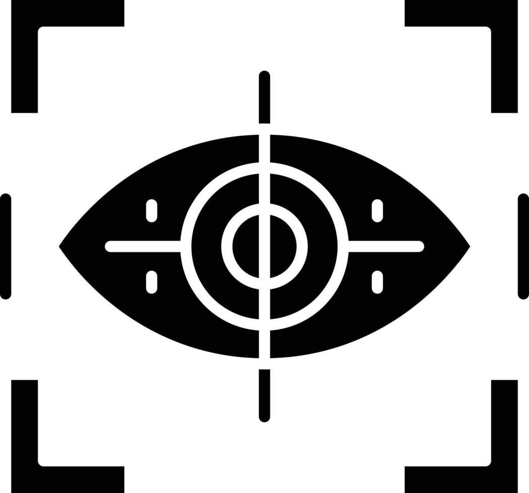 vector diseño ojo rastreo icono estilo