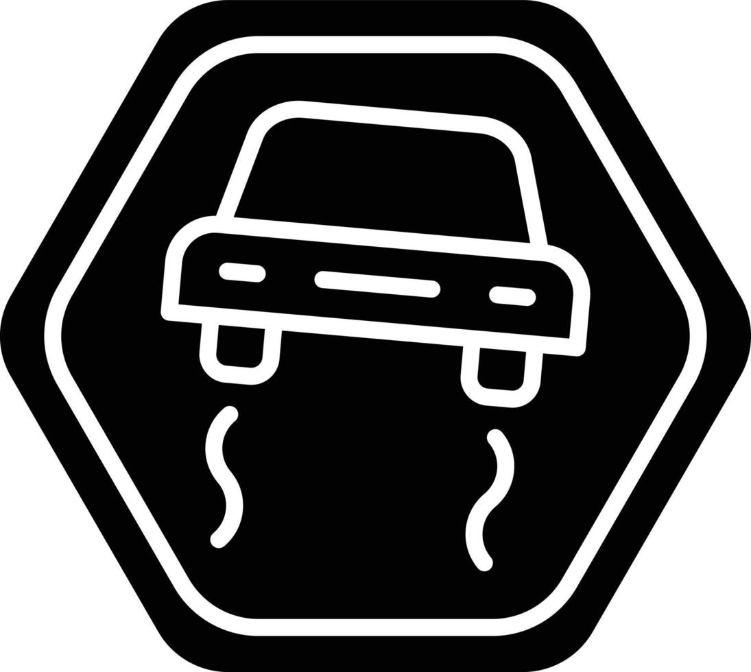 Vector Design Slippery Road Icon Style