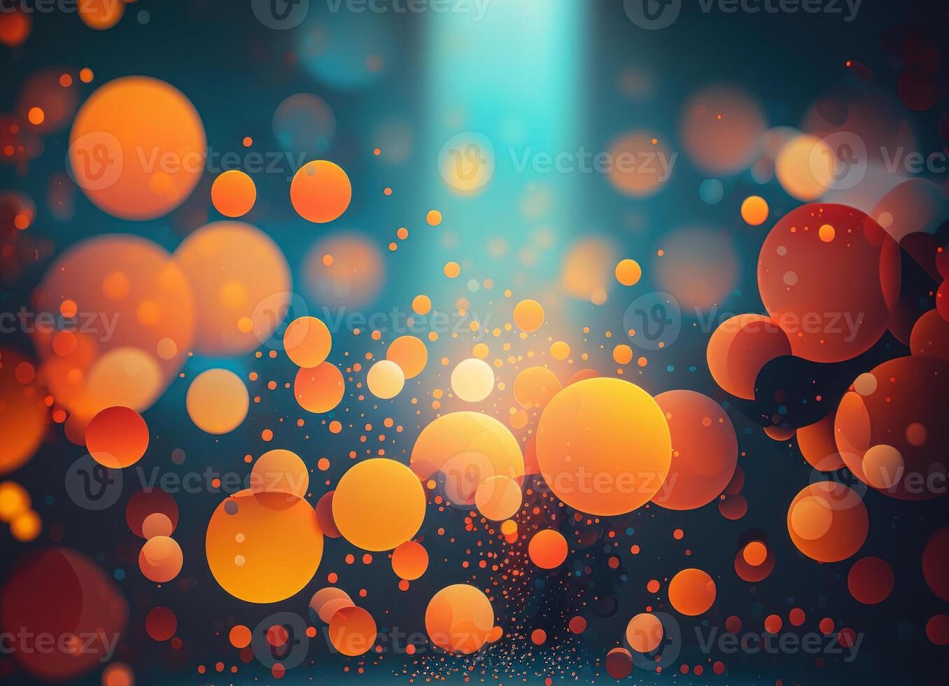 Colorful abstract geometric background with dot shapes pointillism style created with technology photo