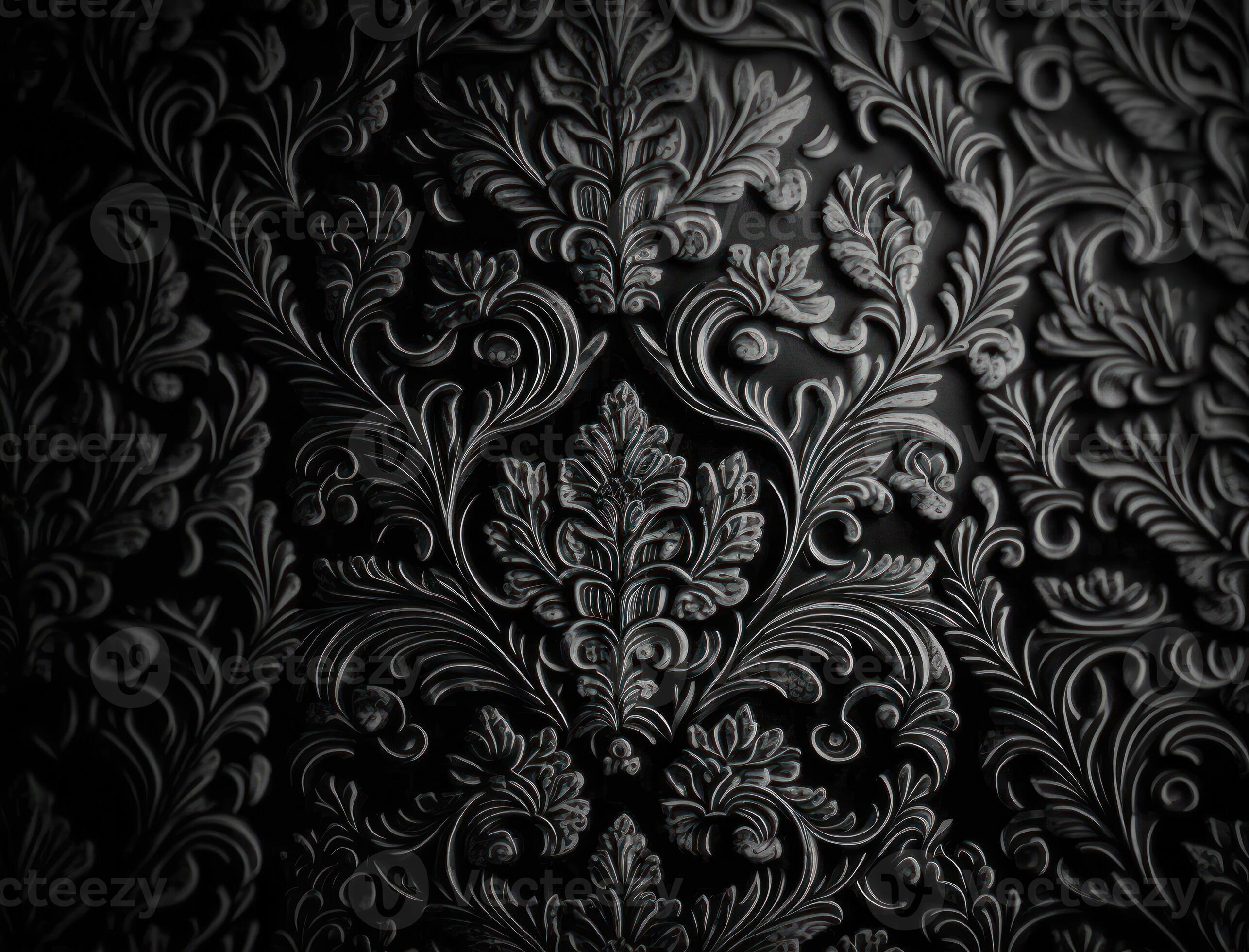 Royal vintage Victorian Gothic background Rococo venzel and whorl