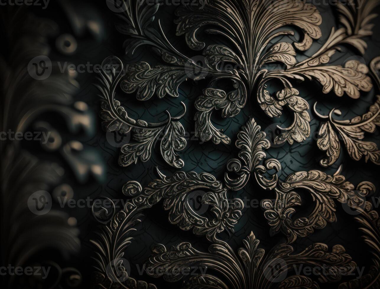 real Clásico victoriano gótico antecedentes rococó Venzel y espira creado con generativo ai tecnología foto