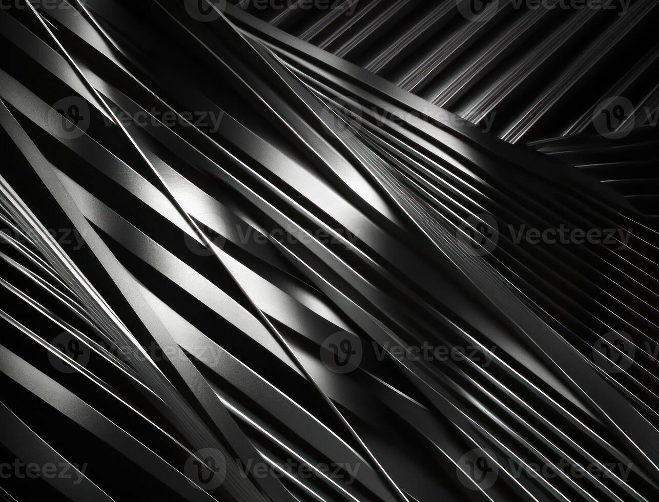 Modern technology abstract texture with diagonal metallic lines created with technology photo