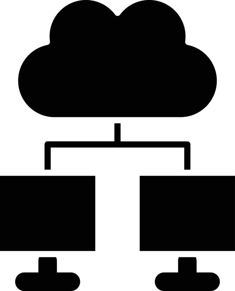 vector diseño nube informática icono estilo