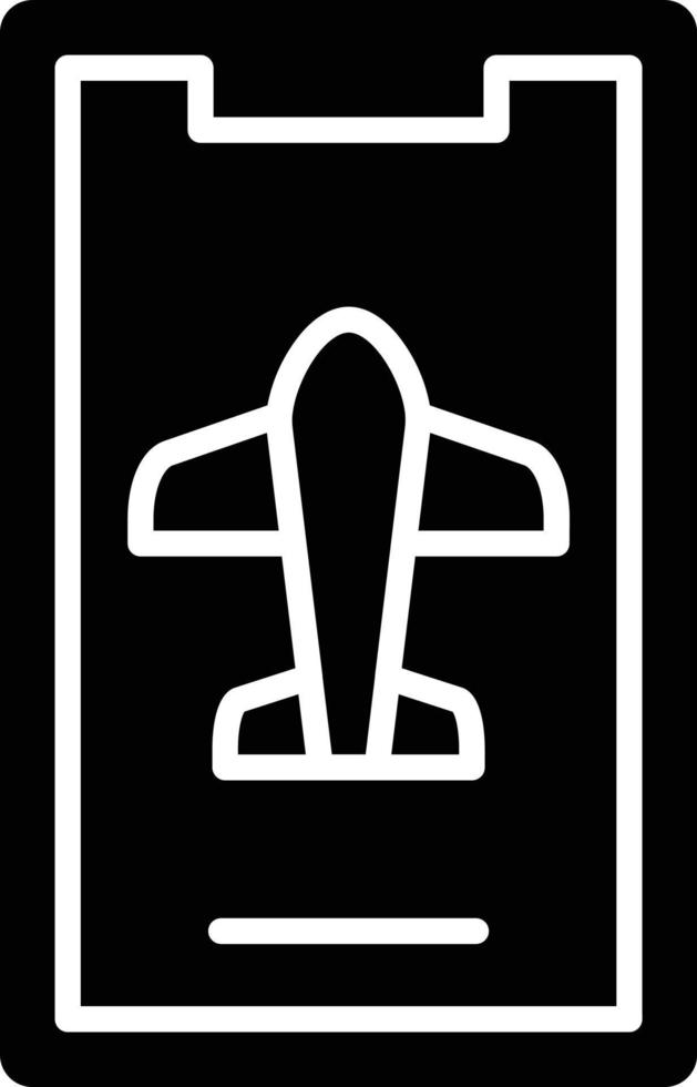 Vector Design Mobile Airplane Mode Icon Style