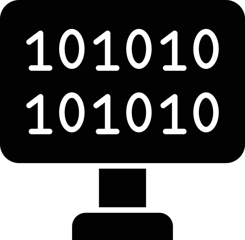 Vector Design Binary Code Icon Style