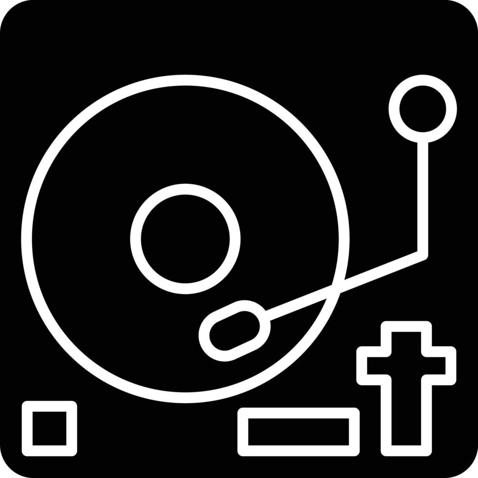 vector diseño vinilo jugador icono estilo