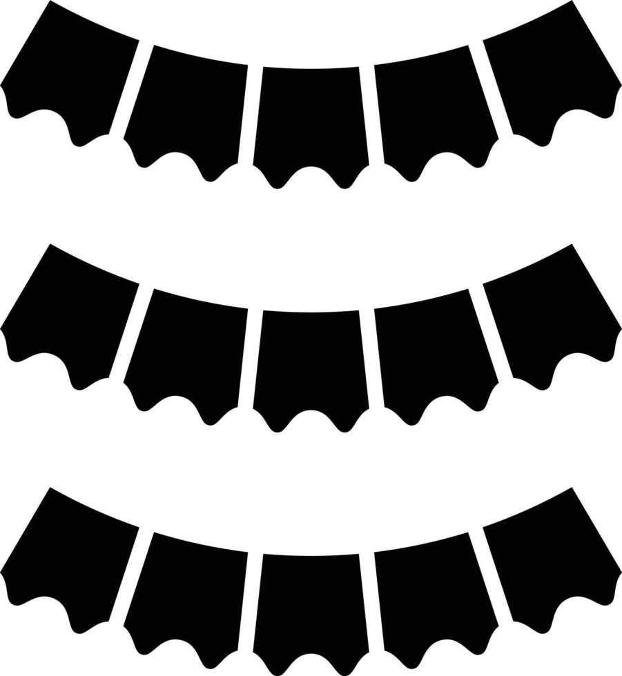 Vector Design New Year Flags Icon Style