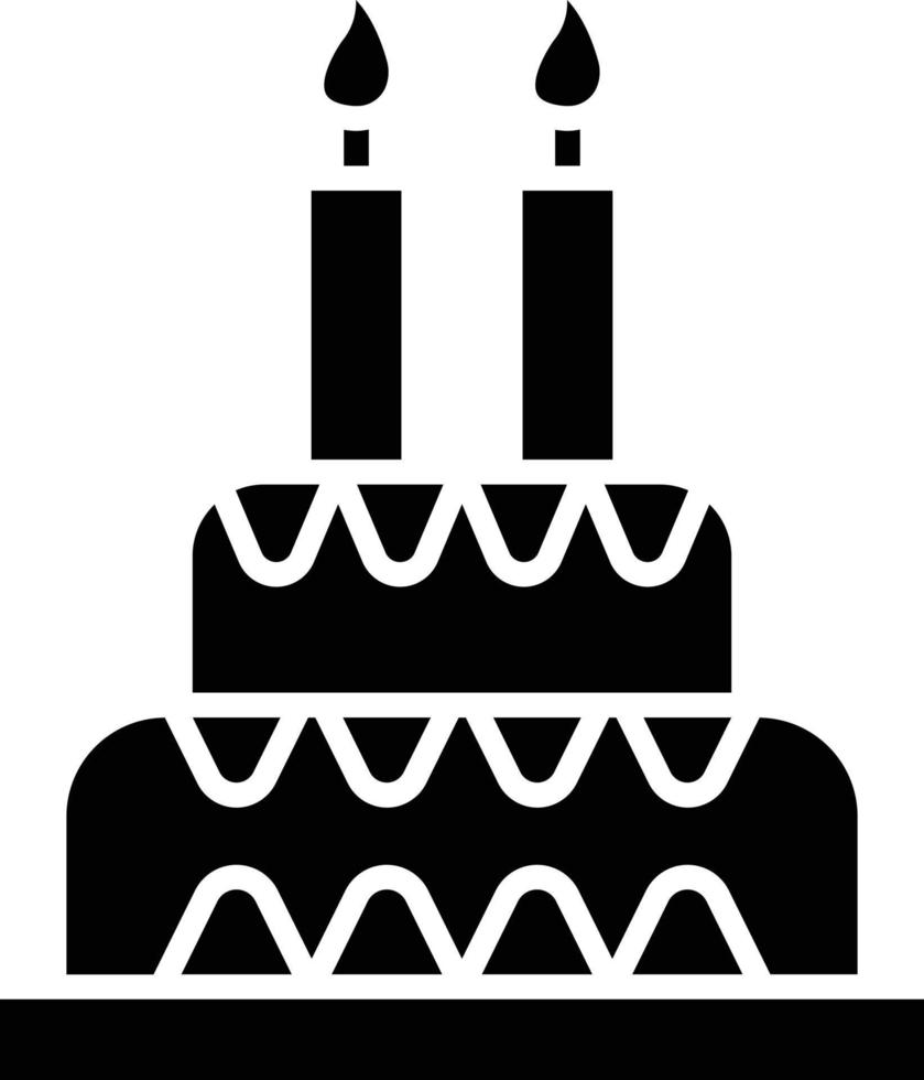 Vector Design Birthday Cake Icon Style