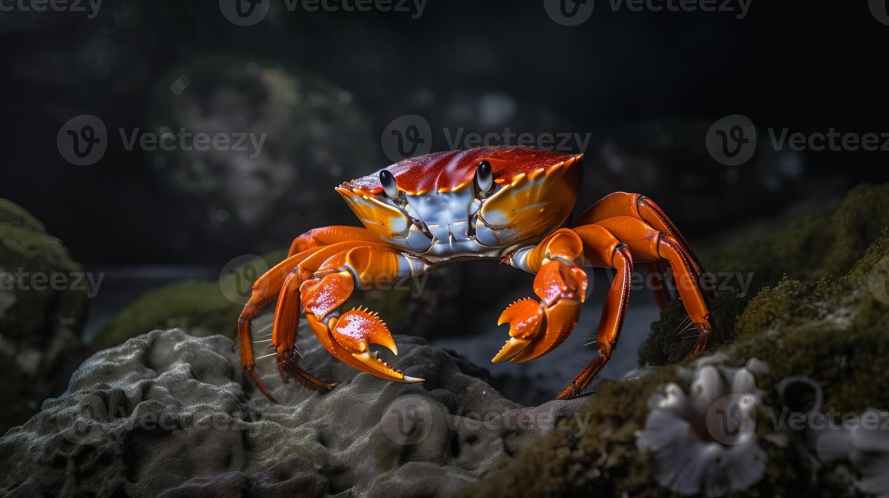 stunning breathtaking vibrant crab photo