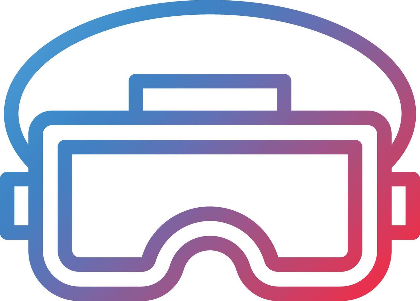 vector diseño vr lentes icono estilo