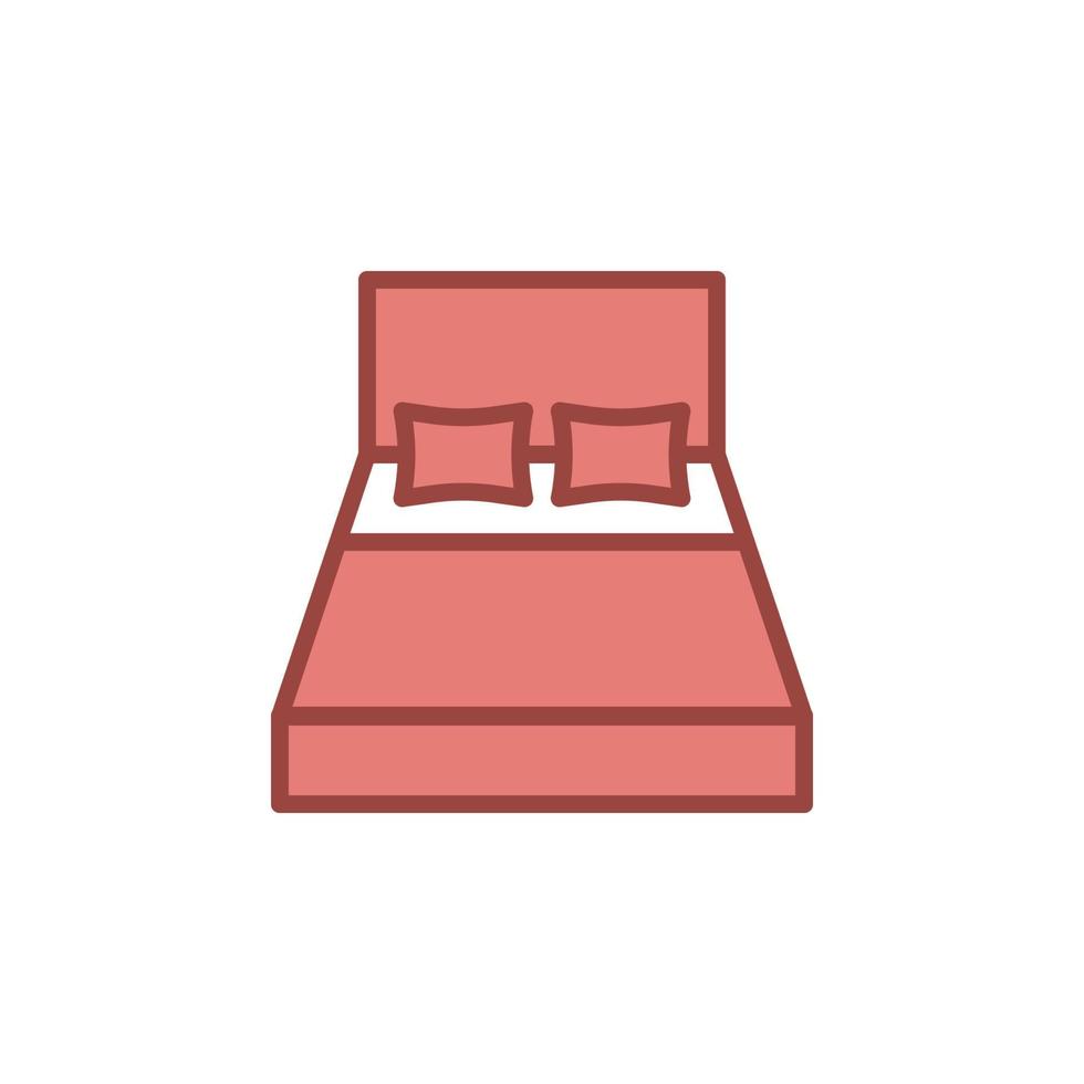 bed icon vector