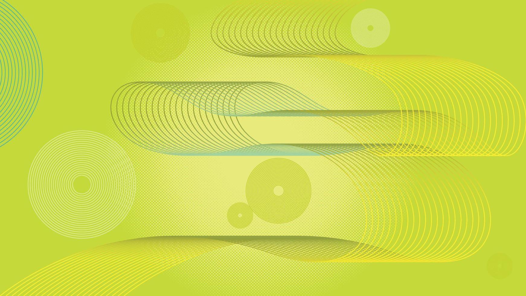 green line blend abstract background vector