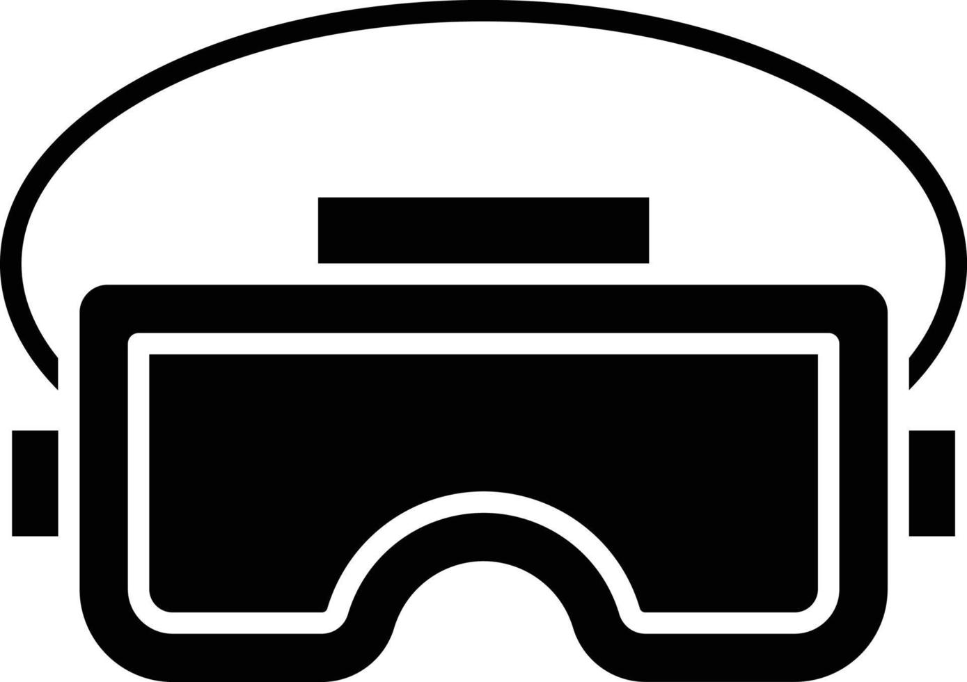 vector diseño vr lentes icono estilo