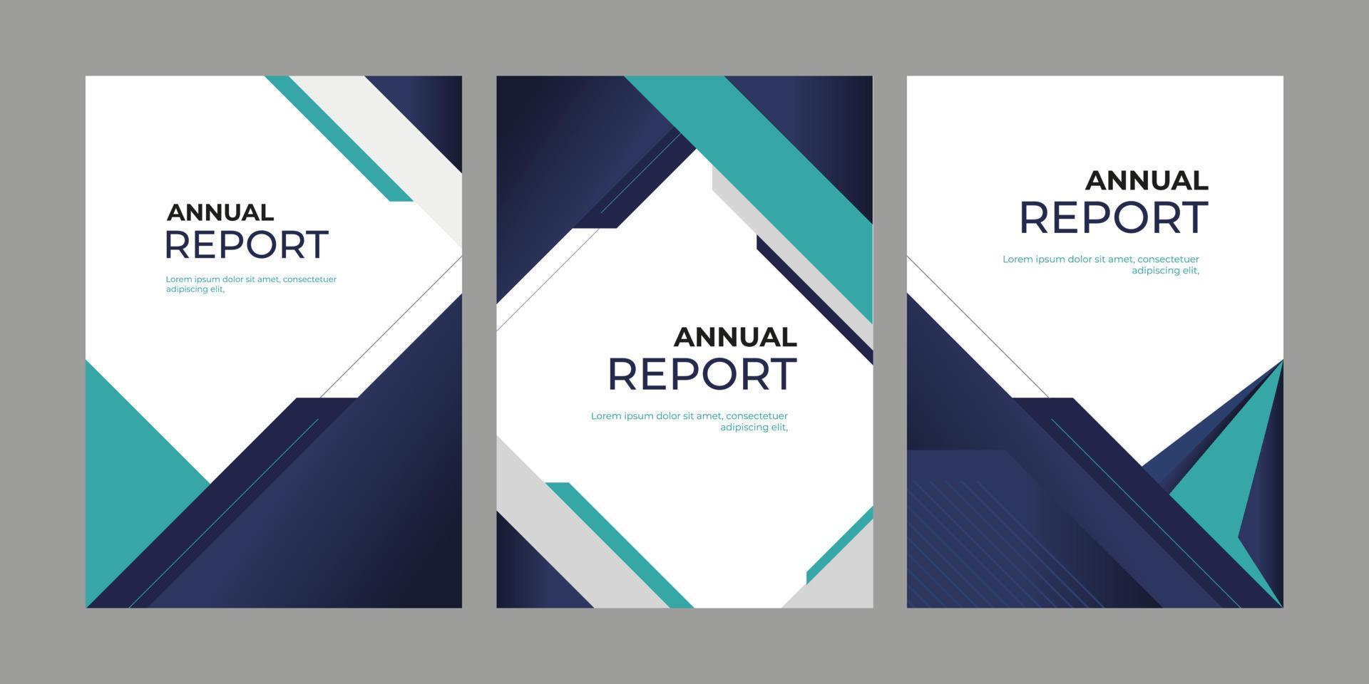 Brochure template layout, cover design annual report, vector