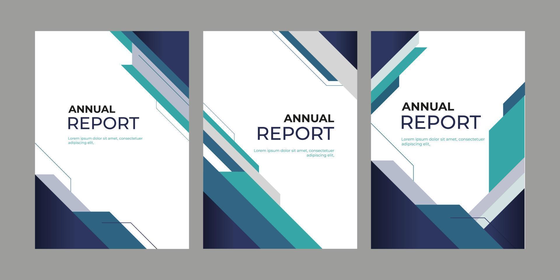 Brochure template layout, cover design annual report, vector