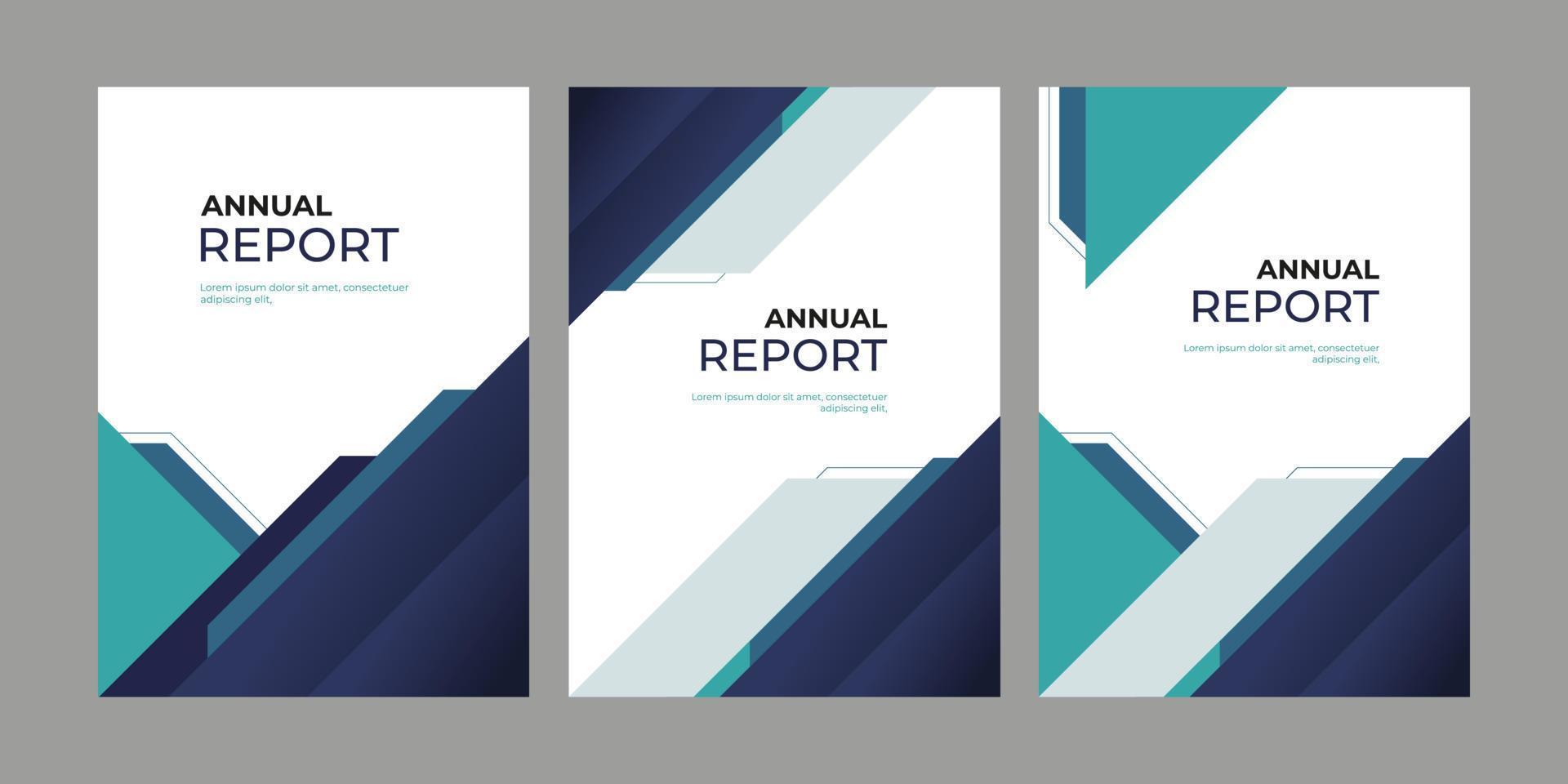 Brochure template layout, cover design annual report, vector