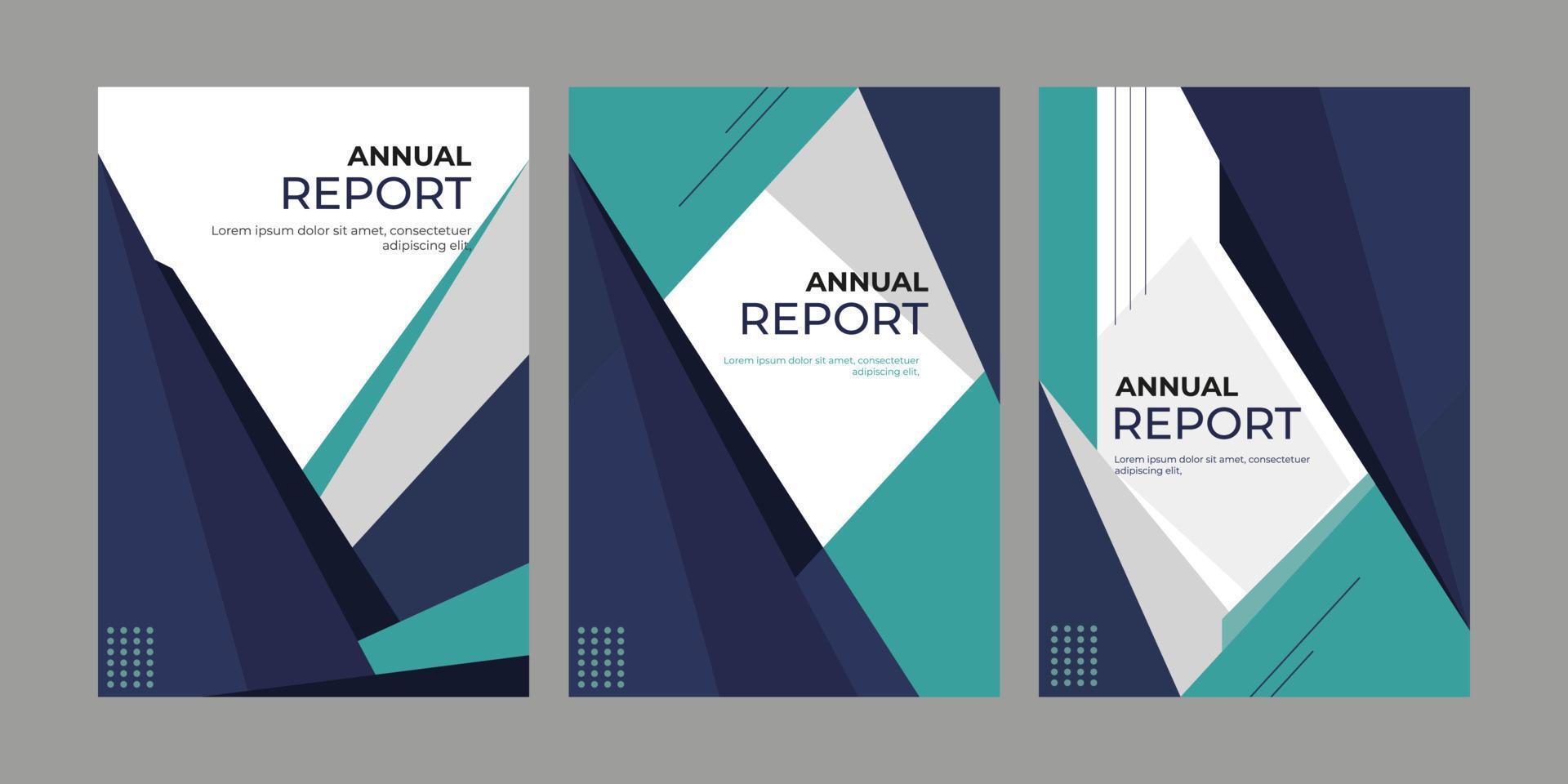 Brochure template layout, cover design annual report, vector