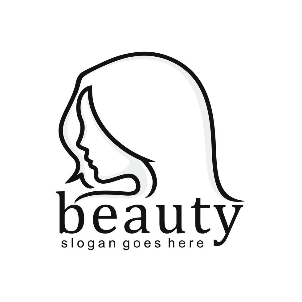 belleza, salón, spa logo vector