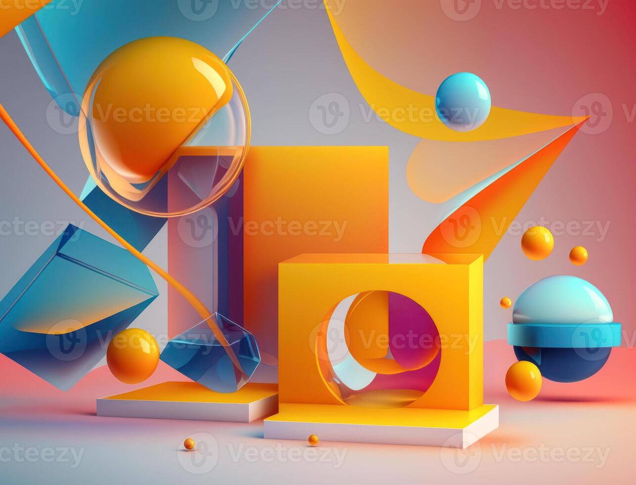 Abstract image featuring a combination of organic and geometric shapes dynamic and energetic background created with technology photo