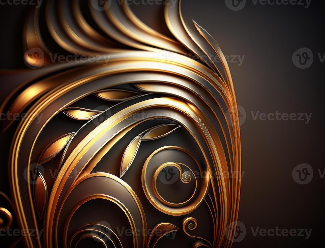 Royal vintage Victorian Gothic background Rococo venzel and whorl created with technology photo