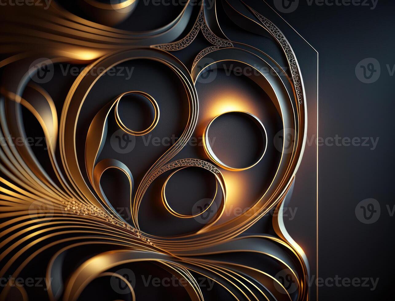 Royal vintage Victorian Gothic background Rococo venzel and whorl created with technology photo