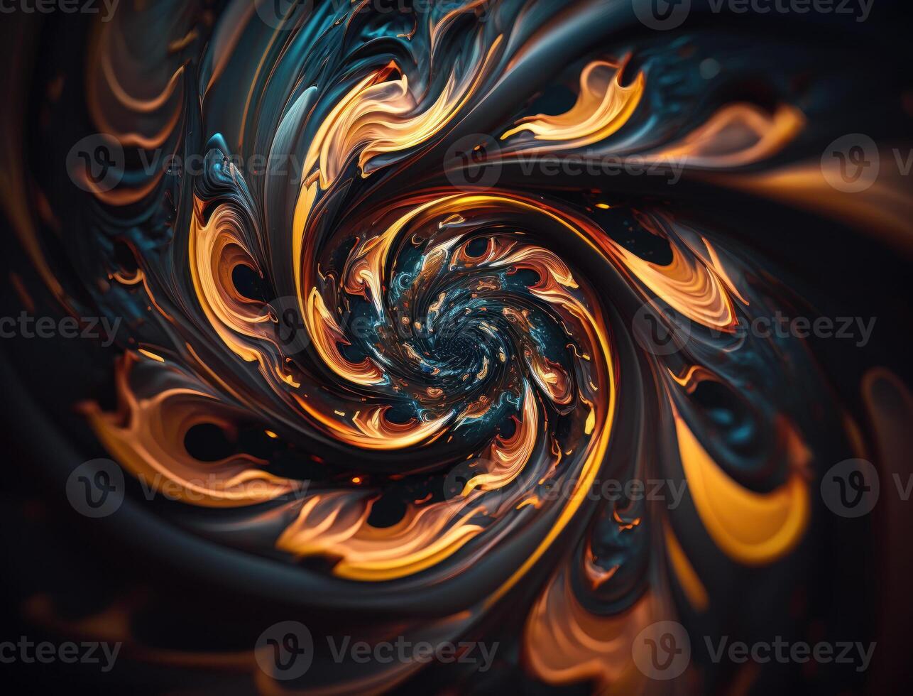 Colorful Swirling radial vortex background created with technology photo