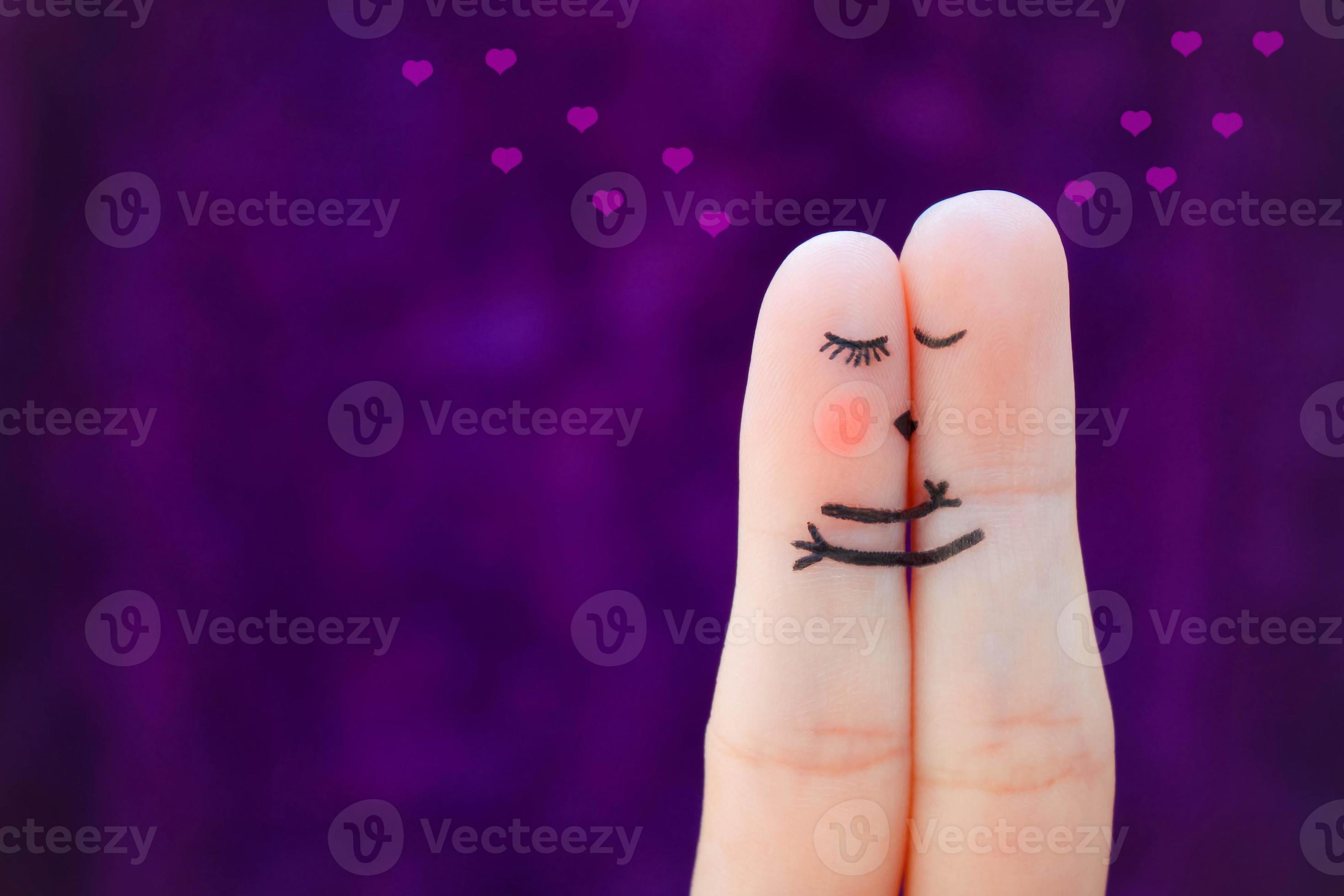 Finger Art Of A Happy Couple Couple Kissing And Hugging 22319381 Stock finger-art-of-a-happy-couple-couple-kissing-and-hugging-22319381-stock