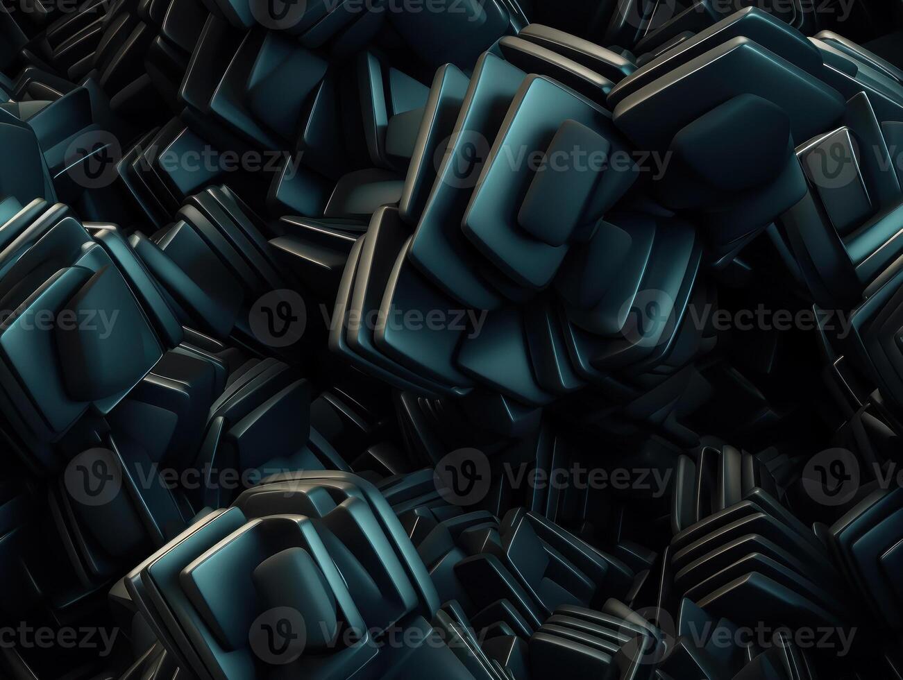 Dark abstract geometric grid pattern Seamless background created with technology photo