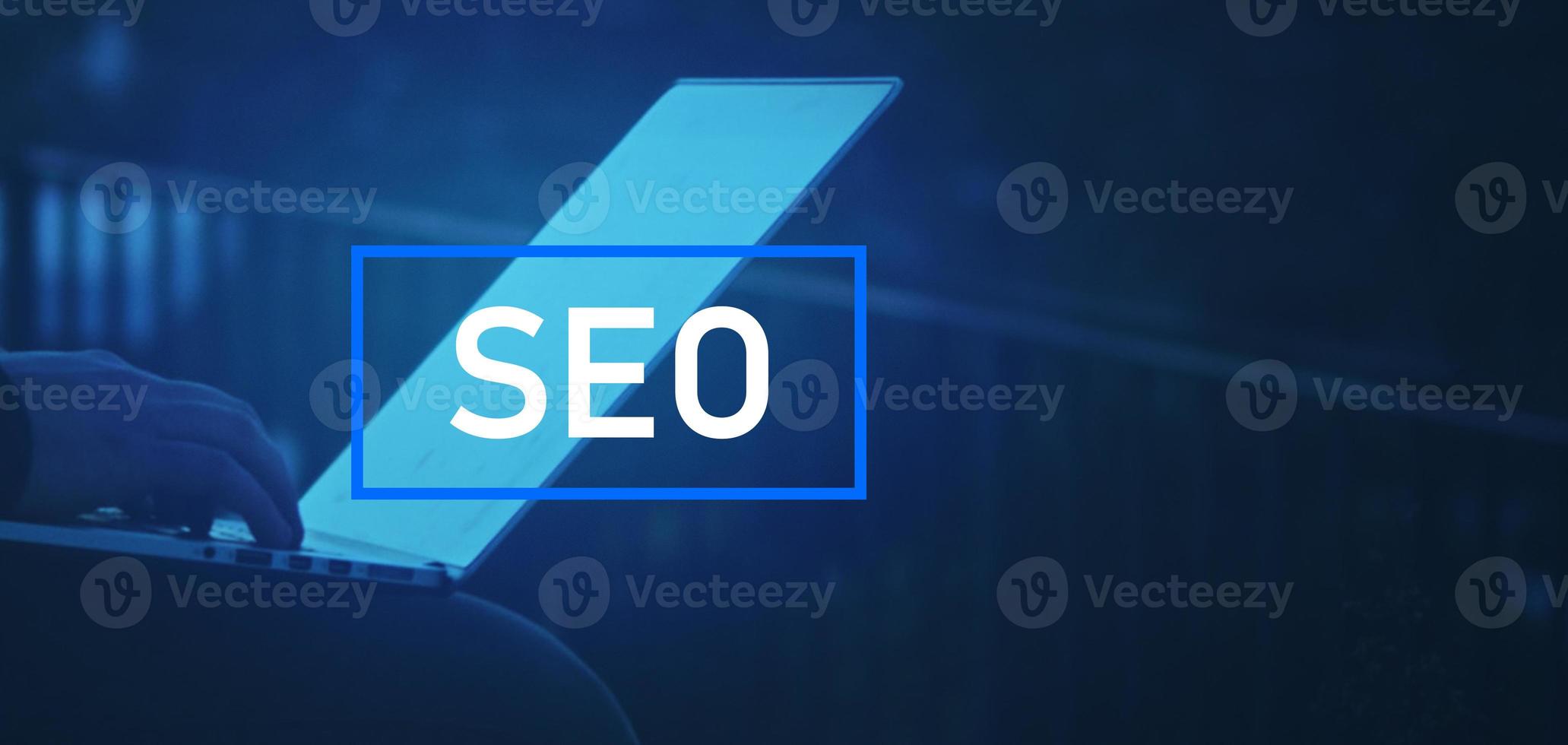 SEO search engine optimization, organic search and link building idea photo