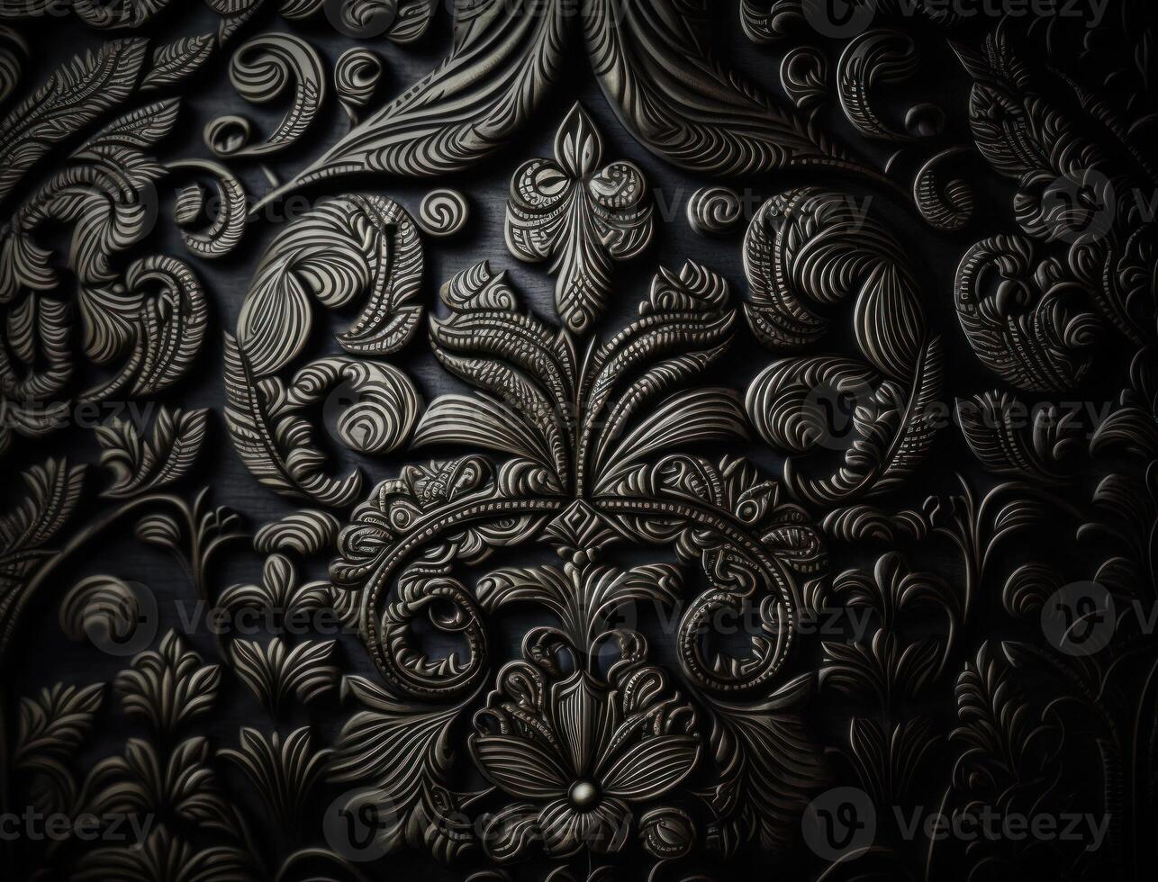 Royal vintage Victorian Gothic background Rococo venzel and whorl created with technology photo