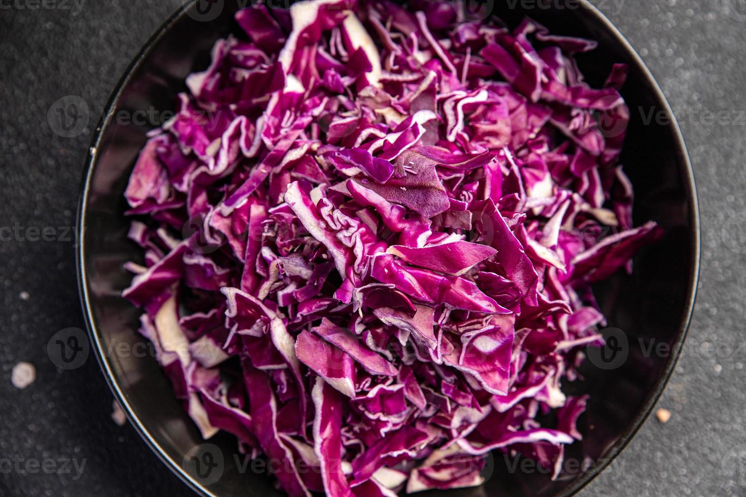 salad purple cabbage vegetable meal food snack copy space food background rustic top view veggie vegan or vegetarian food photo