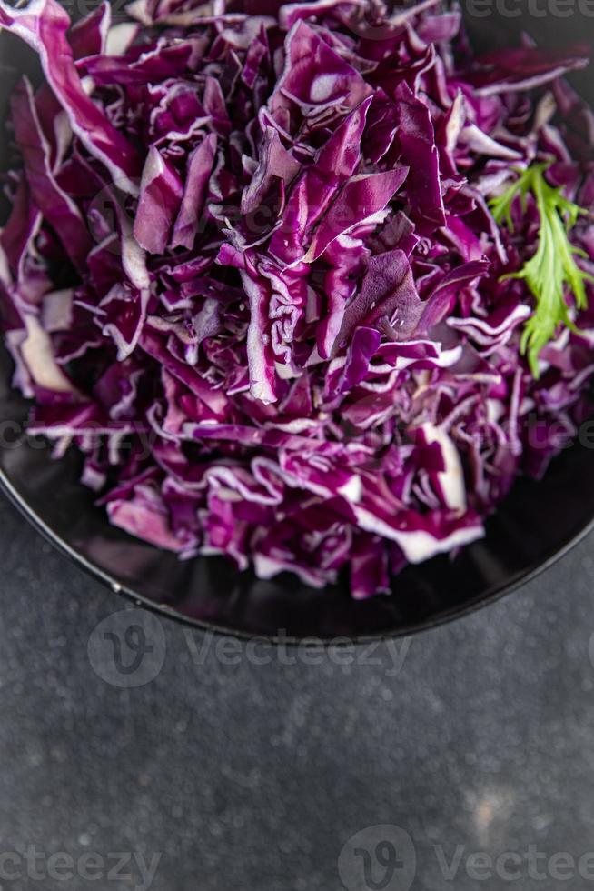 ensalada púrpura repollo vegetal comida comida bocadillo Copiar espacio comida antecedentes rústico parte superior ver vegetariano vegano o vegetariano comida foto