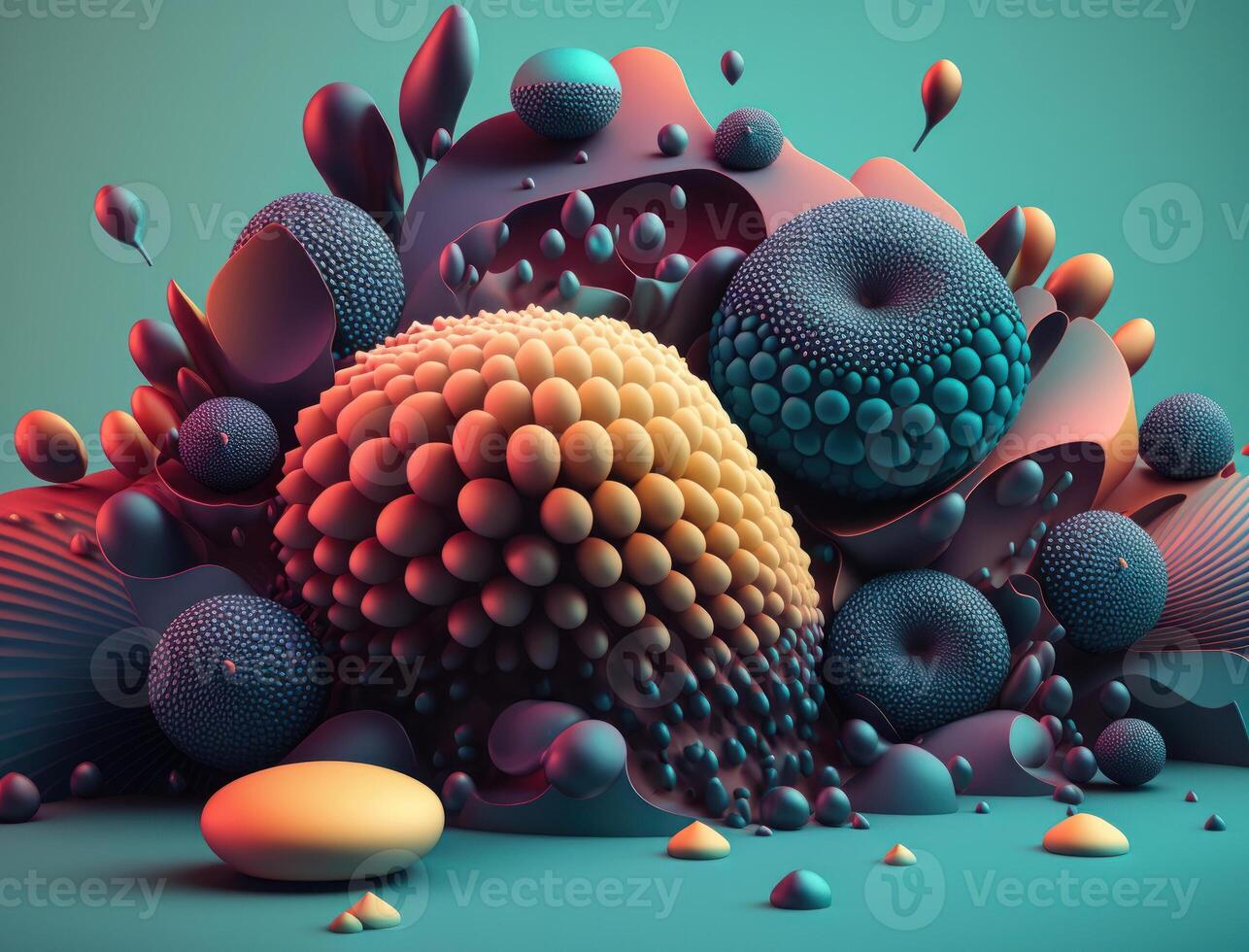 Abstract image featuring a combination of organic and geometric shapes dynamic and energetic background created with technology photo