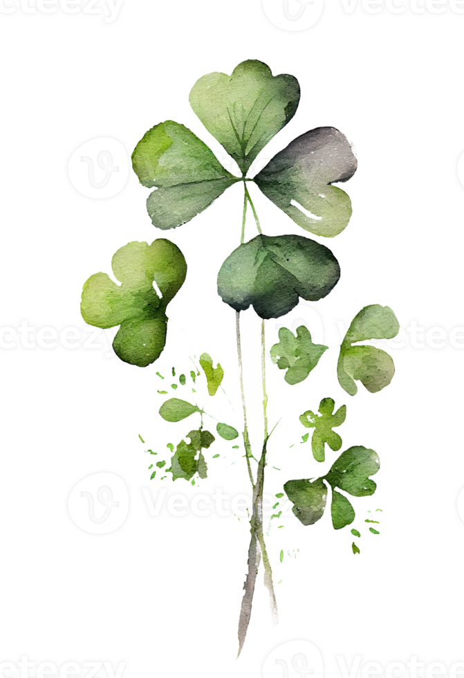 Happy St. Patrick's Day watercolor element. png