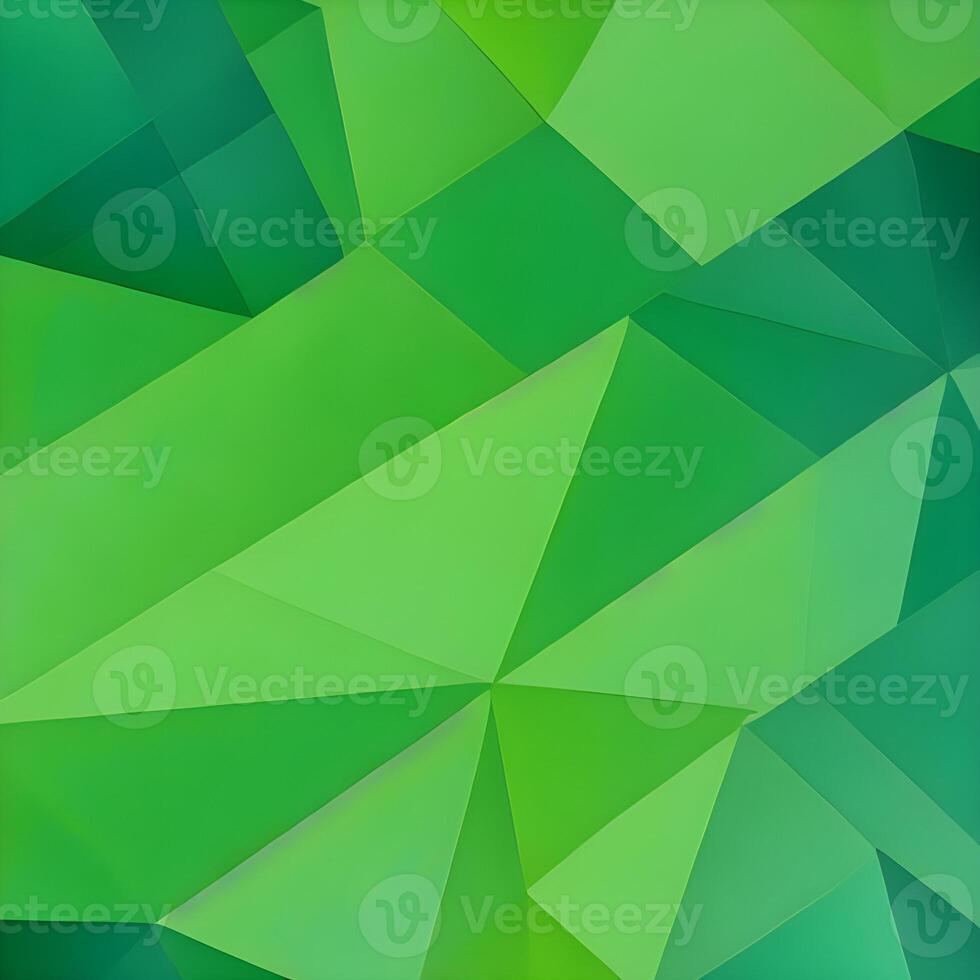 Geometric pattern of overlapping polygons in green tones. The image was created using . Geometric texture. photo