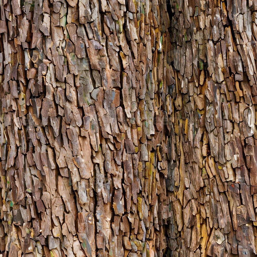 Close-up of chestnut bark. Background from living wood. Skin of the forest nature. Image created with . photo