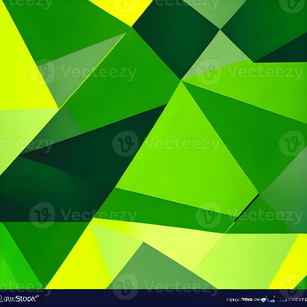 Geometric pattern of overlapping polygons in green tones. The image was created using . Geometric texture. photo