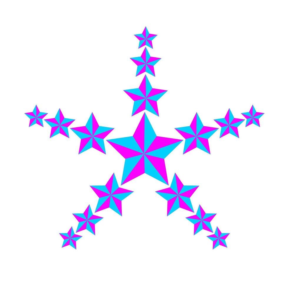 Stars abstract vector icon. abstract stars illustration.