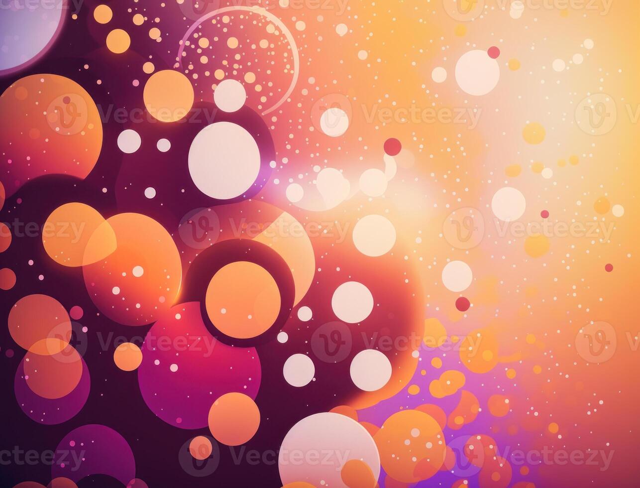 Colorful abstract geometric background with dot shapes pointillism style created with technology photo