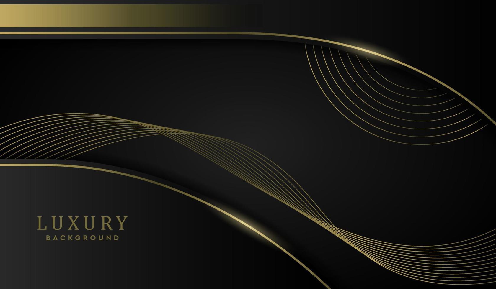 Luxury Black and Gold Abstract Background vector