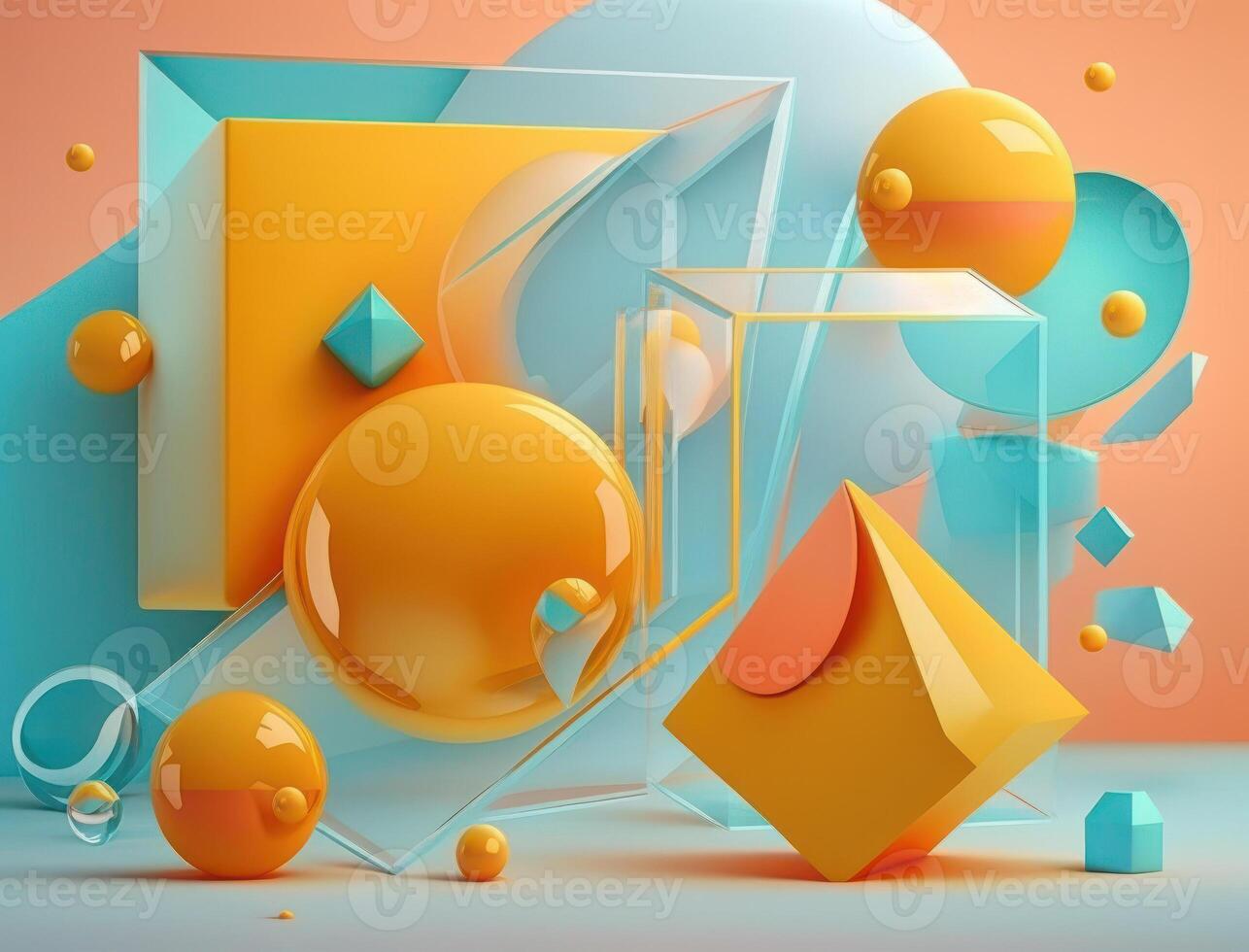 Abstract image featuring a combination of organic and geometric shapes dynamic and energetic background created with technology photo