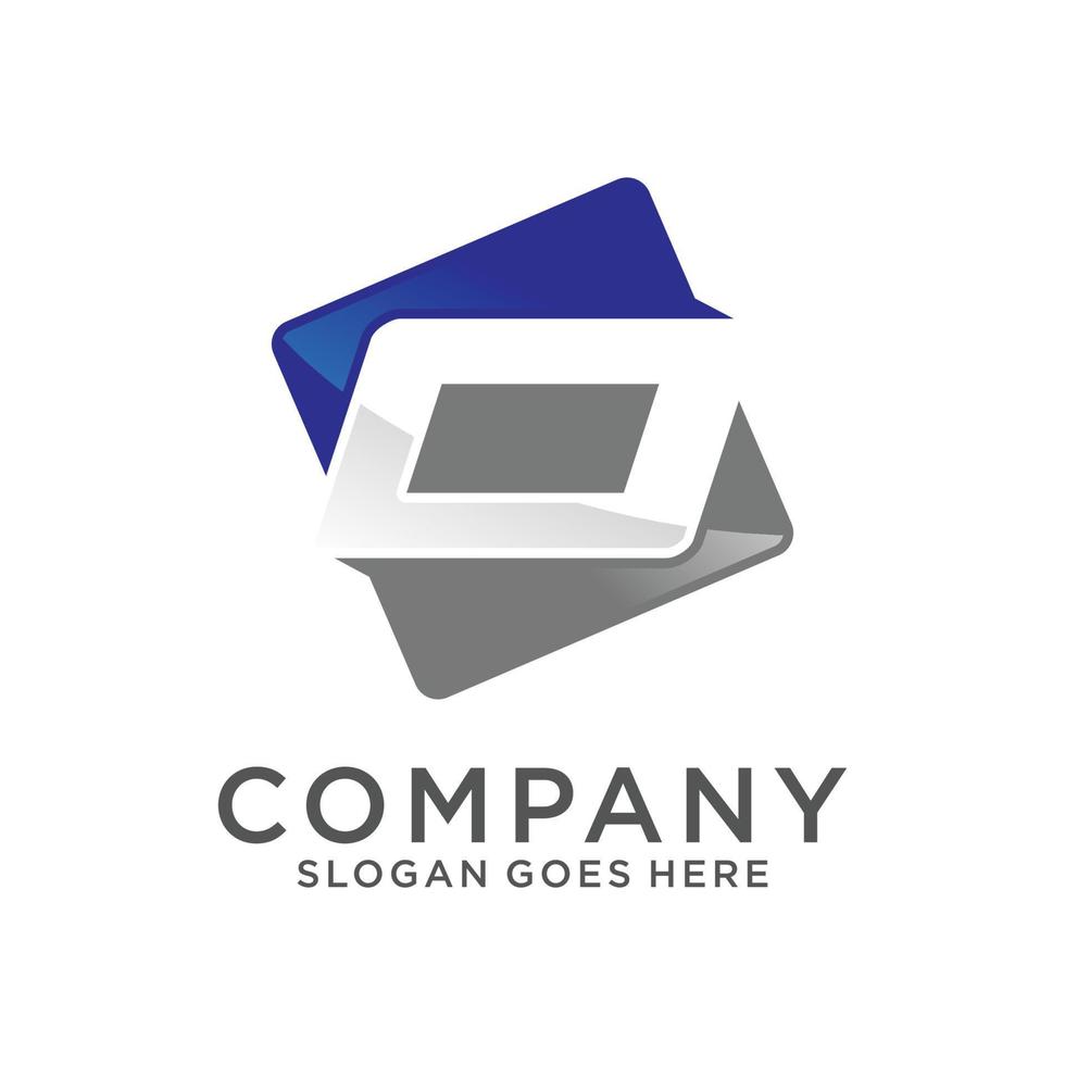 Letter O initial logo vector