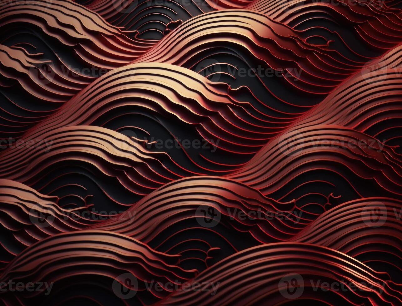 Modern colorful wave stripes pattern background created with technology photo